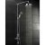 Nuie Victorian Exposed Shower Valve Triple Handle - Chrome