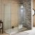 Nuie Walk-In Shower Enclosure 1500mm x 700mm (1000mm+700mm Glass) with Tray