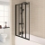 Prestige Aqua Black Framed Four Folding Square Bath Screen 1400mm H x 800mm W - 3mm Glass | Thumbnail Image