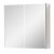 Prestige Arc 2-Door Mirror Bathroom Cabinet 600mm H x 600mm W - Matt Cashmere