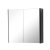 Prestige Arc 2-Door Mirror Bathroom Cabinet 600mm H x 600mm W - Matt Graphite
