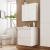 Prestige Arc Wall Mounted 2-Drawer Vanity Unit with Basin 600mm Wide - Gloss White