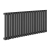 Prestige Aspen Single Designer Horizontal Radiator 600mm H x 1140mm W - Anthracite