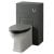 Prestige Astley Traditional Back to Wall Toilet with Soft Close Seat and WC Unit - Matt Grey