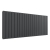 Prestige Boston Double Designer Horizontal Radiator 600mm H x 1470mm W - Anthracite
