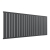 Prestige Boston Single Designer Horizontal Radiator 600mm H x 1470mm W - Anthracite | Thumbnail Image