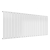 Prestige Boston Single Designer Horizontal Radiator 600mm H x 1470mm W - Gloss White