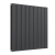 Prestige Boston Double Designer Horizontal Radiator 600mm H x 630mm W - Anthracite