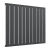 Prestige Boston Single Designer Horizontal Radiator 600mm H x 770mm W - Anthracite