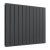 Prestige Boston Double Designer Horizontal Radiator 600mm H x 770mm W - Anthracite