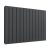 Prestige Boston Double Designer Horizontal Radiator 600mm H x 910mm W - Anthracite