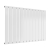 Prestige Boston Single Designer Horizontal Radiator 600mm H x 910mm W - Gloss White