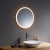 Prestige Burleigh Round LED Bathroom Mirror with Touch Sensor 800mm Diameter