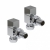 Prestige MaxTherm Square Angled Valve Pair, Chrome | Thumbnail Image