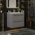 Prestige Culture 600mm 2-Drawer Wall Hung Vanity Unit | Thumbnail Image