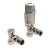 Prestige Design Twin Pack Angled TRV - Brushed Nickel | Thumbnail Image