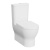 Prestige Eklipse Round Closed Back Close Coupled Rimless Toilet With Push Button Cistern - Soft Close Seat | Thumbnail Image