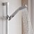 Prestige Element Option 1 Thermostatic Concealed Shower Valve with Adjustable Slide Rail Kit - Chrome