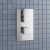 Prestige Element Option 3 Thermostatic Concealed Shower Valve with Adjustable Slide Rail Kit and Fixed Head - Chrome | Thumbnail Image