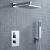 Prestige Element Option 4 Thermostatic Concealed Shower Valve with Handshower and Fixed Head - Chrome | Thumbnail Image