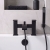 Prestige Fiuto Nero Bath Shower Mixer Tap Pillar Mounted - Black | Thumbnail Image
