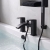 Prestige Fiuto Nero Bath Shower Mixer Tap Pillar Mounted - Black | Thumbnail Image