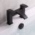 Prestige Fiuto Nero Bath Filler Tap Pillar Mounted - Black | Thumbnail Image