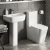 Prestige Genoa Square Rimless Fully Back to Wall Close Coupled Toilet (inc Soft Close Seat) | Thumbnail Image
