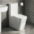 Prestige Genoa Square Rimless Fully Back to Wall Close Coupled Toilet (inc Soft Close Seat) | Thumbnail Image