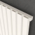 Prestige Hamilton Single Vertical Aluminium Radiator 1775mm H x 345mm W - White | Thumbnail Image