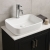 Prestige Karlo Square Sit-On Countertop Basin 500mm Wide - White