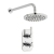 Prestige Klassique Option 2 Thermostatic Concealed Shower Valve with Fixed Shower Head and Arm - Chrome | Thumbnail Image