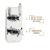 Prestige Klassique Option 2 Thermostatic Concealed Shower Valve with Fixed Shower Head and Arm - Chrome | Thumbnail Image