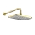Prestige Kolt Thermostatic Concealed Shower Valve with Fixed Shower Head and Arm - Brushed Brass | Thumbnail Image