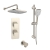 Prestige Kolt Thermostatic Concealed Shower Valve with Adjustable Slide Rail Kit and Fixed Head - Brushed Nickel | Thumbnail Image