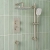 Prestige Kolt Thermostatic Concealed Shower Valve with Adjustable Slide Rail Kit and Fixed Head - Brushed Nickel | Thumbnail Image