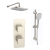 Prestige Kolt Thermostatic Concealed Shower Valve with Adjustable Slide Rail Kit and Fixed Head - Brushed Nickel | Thumbnail Image