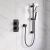 Prestige Kolt Thermostatic Concealed Shower Valve with Adjustable Slide Rail Kit - Matt Black | Thumbnail Image