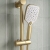 Prestige Kolt Thermostatic Concealed Shower Valve with Adjustable Slide Rail Kit - Brushed Brass | Thumbnail Image