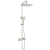 Prestige Kolt Thermostatic Bar Mixer Shower with Shower Kit and Fixed Head - Brushed Nickel