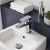 Prestige Kolt Mini Mono Basin Mixer Tap with Click Waste - Chrome | Thumbnail Image