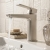 Prestige Kolt Mono Basin Mixer Tap with Click Waste - Brushed Nickel | Thumbnail Image