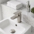 Prestige Kolt Mini Mono Basin Mixer Tap with Click Waste - Brushed Nickel | Thumbnail Image
