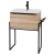 Prestige Kore Floor Standing 1-Drawer Vanity Unit with Basin 600mm Wide and Frame