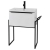 Prestige Kore Floor Standing 1-Drawer Vanity Unit with Basin 600mm Wide and Frame