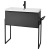 Prestige Kore Floor Standing 1-Drawer Vanity Unit with Basin 800mm Wide and Frame
