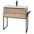 Prestige Kore Floor Standing 1-Drawer Vanity Unit with Basin 800mm Wide and Frame