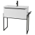 Prestige Kore Floor Standing 1-Drawer Vanity Unit with Basin 800mm Wide and Frame