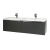 Prestige Kore Wall Mounted 2-Drawer Vanity Unit with Twin Basin 1200mm Wide - Matt Dark Grey | Thumbnail Image