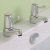 Prestige Leva 3/4 Bath Taps Pair - Chrome | Thumbnail Image